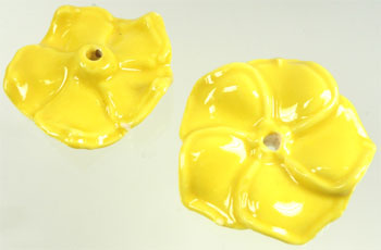 Code: D06424 (Porcelaine, fleur couleur Jaune) 