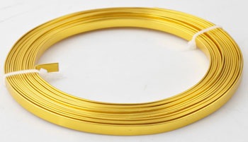 Code: D13333    --- Alu plat 5 mx5mm Dore---