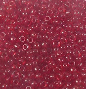 Perle de rocaille de la marque Miyuki. Perle en verre de dimension 8/0. Sachet de +- 10 grammes, soit +- 400 pièces. Transparant Ruby 141 : Rubis transparent Code: D14017 --- 8/0 Transparent Ruby 141---