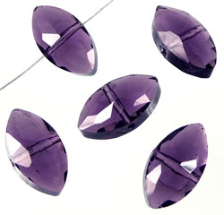 Code: D08802    --- Cristal facettes 16x9x7mm. Purple Velvet---